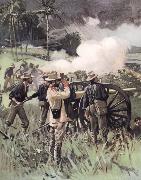 unknow artist Field Artillery in Action USA oil painting reproduction